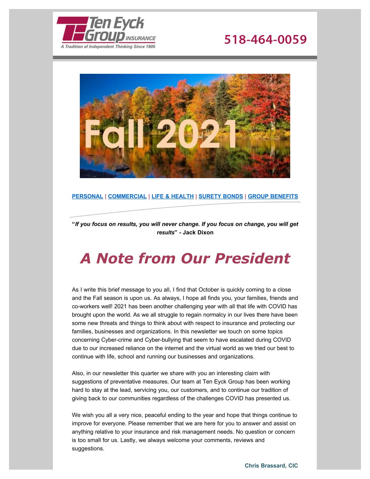 October Newsletter